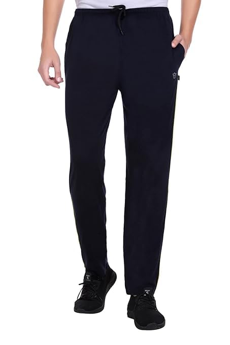 KNIT GEMS Cotton Hosiery Lower for Men with Zip Pockets | Stretchable Trackpant for Workout and Casual Wear | Trouser for Men & Boys Lower Stylish