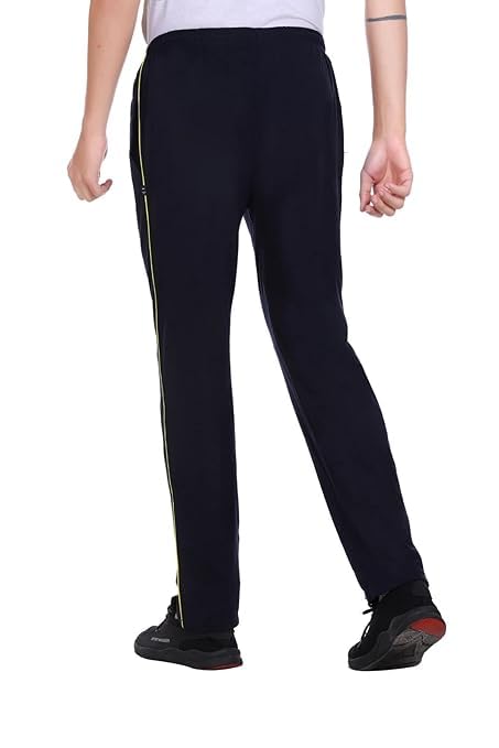 KNIT GEMS Cotton Hosiery Lower for Men with Zip Pockets | Stretchable Trackpant for Workout and Casual Wear | Trouser for Men & Boys Lower Stylish