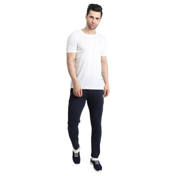 KNIT GEMS Cotton Hosiery Lower for Men with Zip Pockets | Stretchable Trackpant for Workout and Casual Wear | Trouser for Men & Boys Lower Stylish