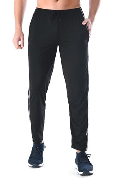 KNIT GEMS Cotton Hosiery Lower for Men with Zip Pockets | Stretchable Trackpant for Workout and Casual Wear | Trouser for Men & Boys Lower Stylish