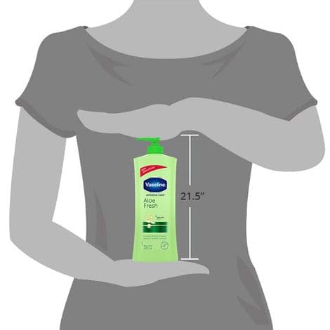 Vase line Aloe Fresh Body Lotion | Long Lasting Hydration & Soft Smooth Skin Care | 24 HR Long Lasting Body Lotion for Deep Moisturization & Skin Nourishment