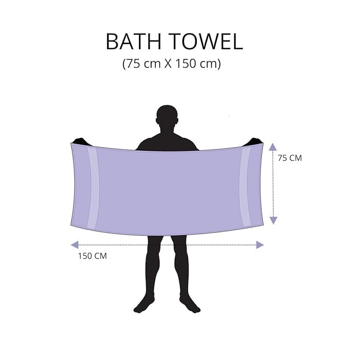 KNIT GEMS 100% Cotton Heavy Bath Towels | Towels for Bath Large Size | Bath Towel - Soft & Absorbent | 550 GSM | 1 Piece Bath Towel for Men/Women | 75 cms x 150 cms (Copper)