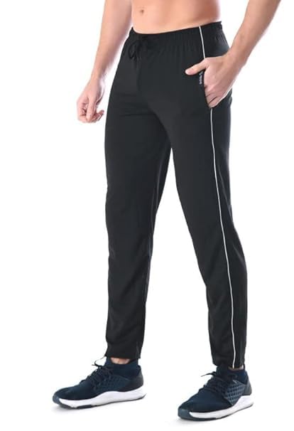KNIT GEMS Cotton Hosiery Lower for Men with Zip Pockets | Stretchable Trackpant for Workout and Casual Wear | Trouser for Men & Boys Lower Stylish