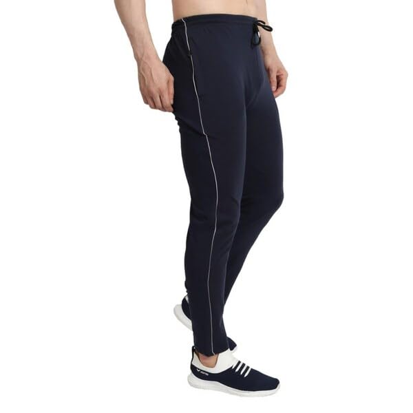 KNIT GEMS Cotton Hosiery Lower for Men with Zip Pockets | Stretchable Trackpant for Workout and Casual Wear | Trouser for Men & Boys Lower Stylish