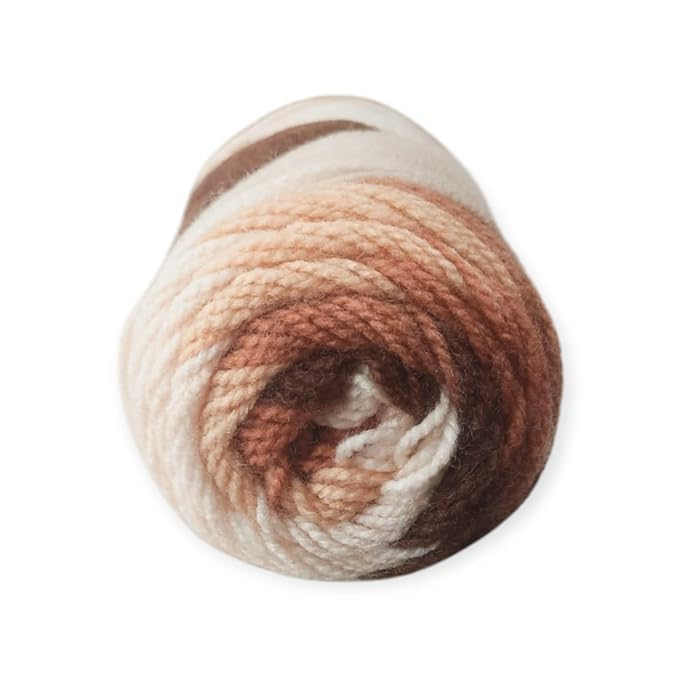 KNIT GEMS Acrowool Gamut Hand Knitting and Crochet Wool Yarn Multicolour Yarn Suitable for Craft | DIY | Baby and Adult wear | Sweater | Socks | Toy Making (Pack of 1, 100gms)