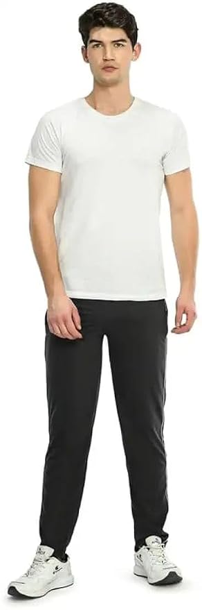 KNIT GEMS Cotton Hosiery Lower for Men with Zip Pockets | Stretchable Trackpant for Workout and Casual Wear | Trouser for Men & Boys Lower Stylish