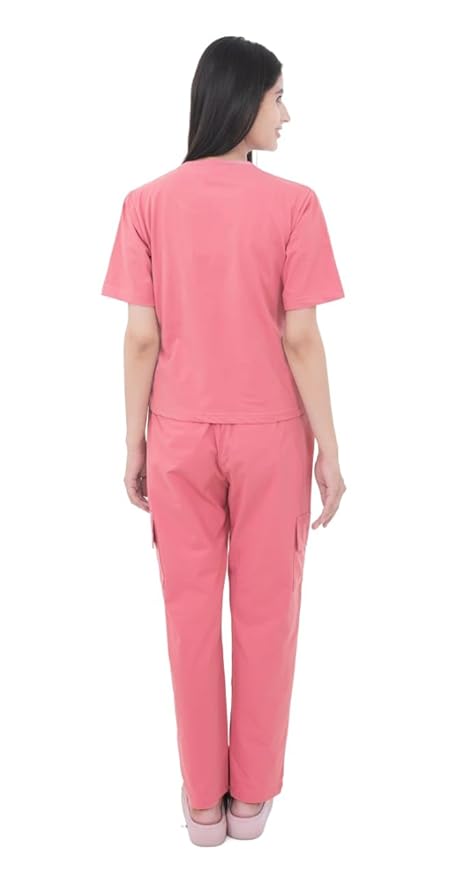 Women's 100% Lycra Hosiery Cartoon Printed Crop Top with Solid Lower | T-Shirt & Pajama Set for Women | Sleeping Tees & Bottom for Women (Peach)