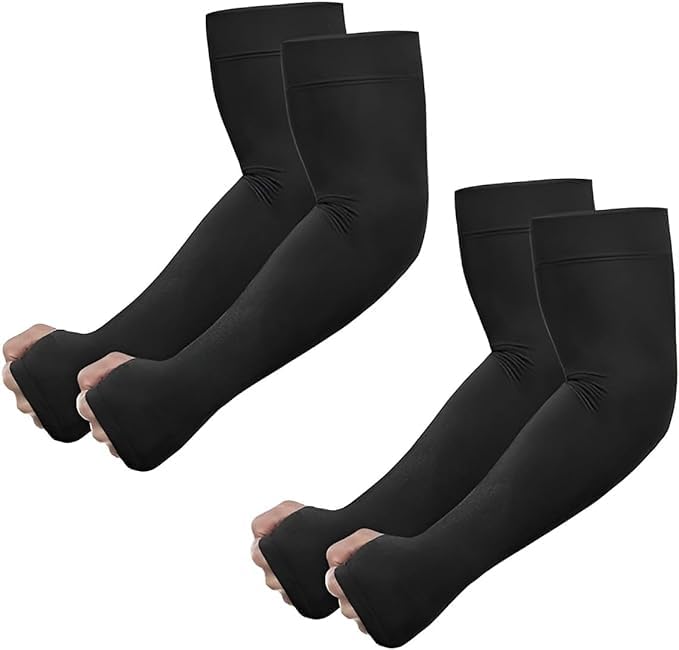 Arm Sleeves for Men & Women UV Protection Hand Sleeves for Boys & Girls Sun Protection Sleeves for Men Arm Sleeves for Women for Running, Hand Cover for Bike Riding (Pair of 2)