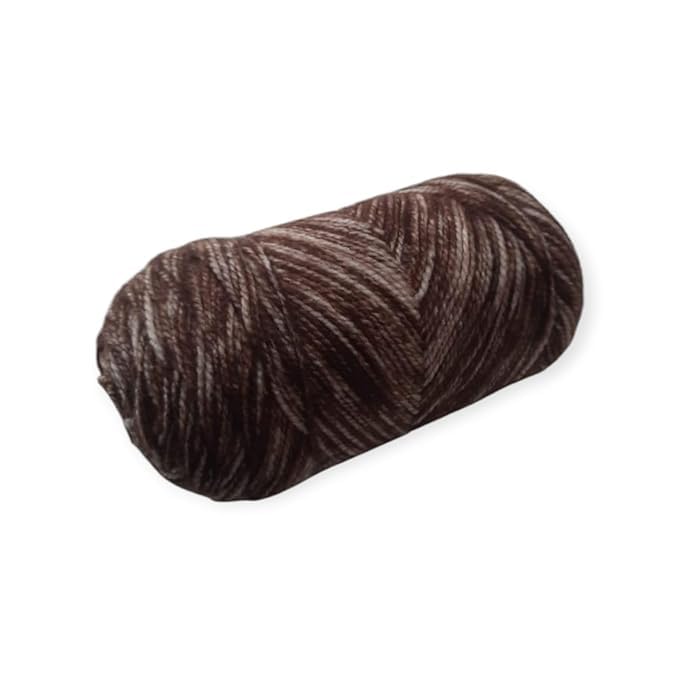 KNIT GEMS Acrowool Gamut Hand Knitting and Crochet Wool Yarn Multicolour Yarn Suitable for Craft | DIY | Baby and Adult wear | Sweater | Socks | Toy Making (Pack of 1, 100gms)