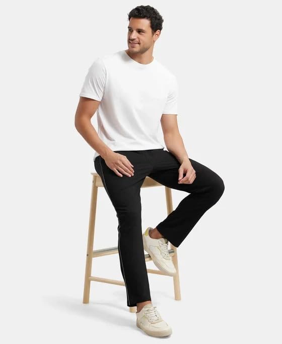 KNIT GEMS Cotton Hosiery Lower for Men with Zip Pockets | Stretchable Trackpant for Workout and Casual Wear | Trouser for Men & Boys Lower Stylish
