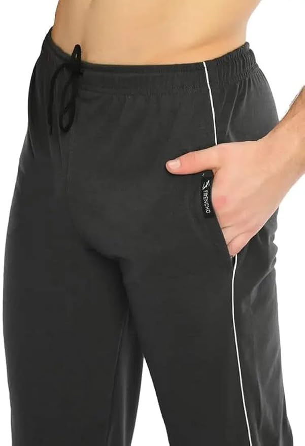 KNIT GEMS Cotton Hosiery Lower for Men with Zip Pockets | Stretchable Trackpant for Workout and Casual Wear | Trouser for Men & Boys Lower Stylish