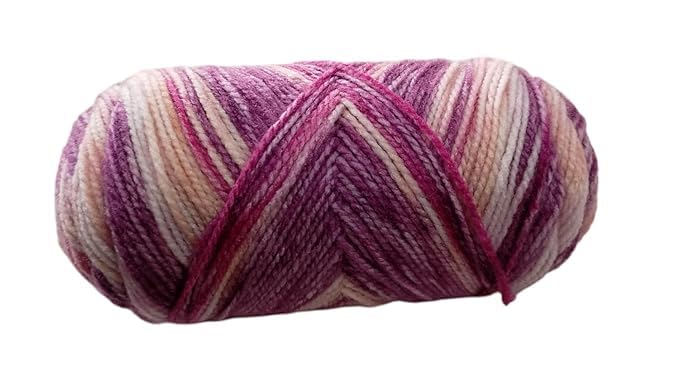 KNIT GEMS Acrowool Gamut Hand Knitting and Crochet Wool Yarn Multicolour Yarn Suitable for Craft | DIY | Baby and Adult wear | Sweater | Socks | Toy Making (Pack of 1, 100gms)