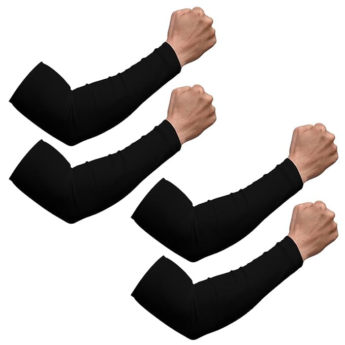 Sun Protection Arm Sleeves for Men & Women Hand Sleeves for Boys & Girls, Sleeves for Men Arm Sleeves for Women for Running, Outdoor, Sports Hand Cover for Bike Riding, Free Size (Pair of 2)
