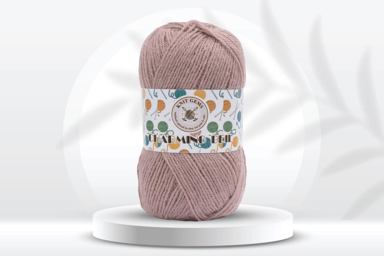 Acrylic and Nylon Hand Knitting And Crochet Wool Yarn | Woolen Crochet Yarn Thread, Used for Knitting Needles | Pack of 1 Ball - 100Gms | Suitable For Craft, Babywear, Baby Blanket