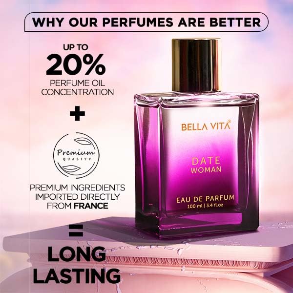 DATE WOMAN 100ml | Premium Long Lasting Perfume for Women | Luxury Fresh Floral Woody Eau de Parfum | Elegant Daily Wear Fragrance Spray for All Occasions | Gift for Birthday & Special Moments