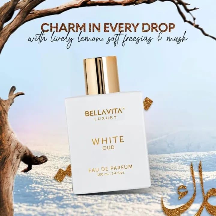 WHITE OUD 100ml Perfume Premium Long Lasting Unisex Perfume for Men & Women | Luxury Fresh Floral Woody Eau de Parfum | Elegant Daily Wear Fragrance Spray for All Occasions | Gift for Birthday & Special Moments