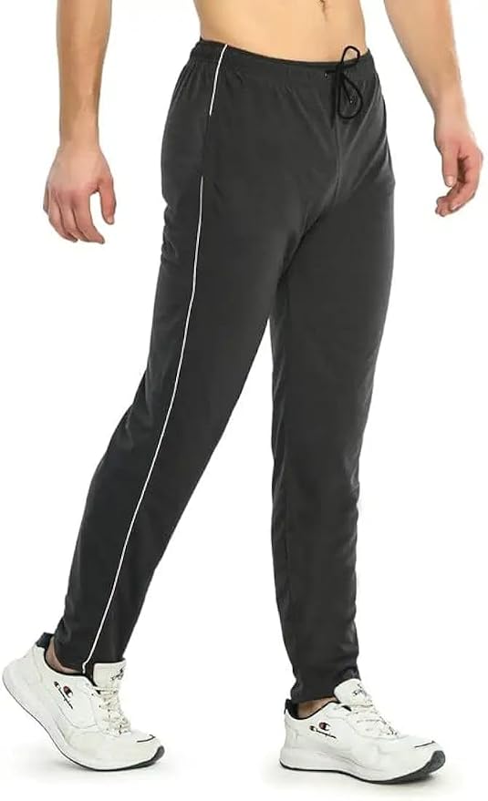 KNIT GEMS Cotton Hosiery Lower for Men with Zip Pockets | Stretchable Trackpant for Workout and Casual Wear | Trouser for Men & Boys Lower Stylish