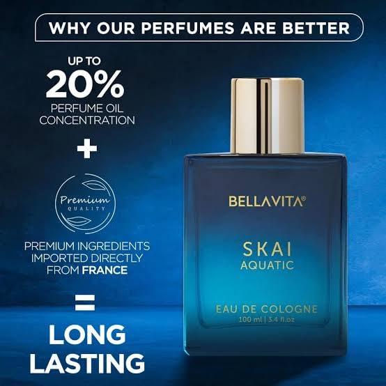 SKAI AQUATIC 100ml Perfume | Premium Long Lasting Unisex Perfume for Men & Women | Luxury Fresh Floral Woody Eau de Parfum | Elegant Daily Wear Fragrance Spray for All Occasions | Gift for Birthday & Special Moments