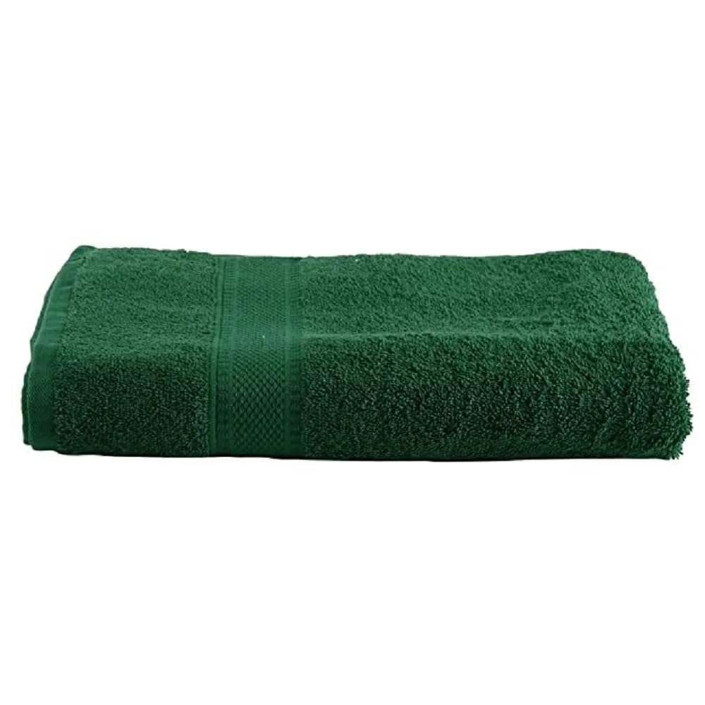 KNIT GEMS 100% Cotton Heavy Bath Towels | Towels for Bath Large Size | Bath Towel - Soft & Absorbent | 550 GSM | 1 Piece Bath Towel for Men/Women | 75 cms x 150 cms (Dark Green)