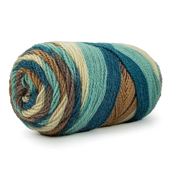 KNIT GEMS Acrowool Gamut Hand Knitting and Crochet Wool Yarn Multicolour Yarn Suitable for Craft | DIY | Baby and Adult wear | Sweater | Socks | Toy Making (Pack of 1, 100gms)