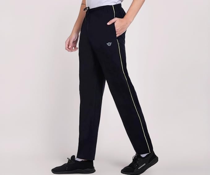 KNIT GEMS Cotton Hosiery Lower for Men with Zip Pockets | Stretchable Trackpant for Workout and Casual Wear | Trouser for Men & Boys Lower Stylish
