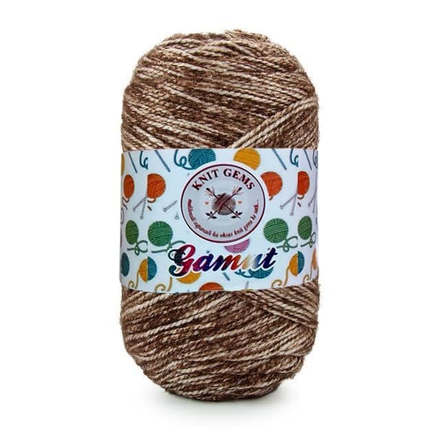 KNIT GEMS Acrowool Gamut Hand Knitting and Crochet Wool Yarn Multicolour Yarn Suitable for Craft | DIY | Baby and Adult wear | Sweater | Socks | Toy Making (Pack of 1, 100gms)
