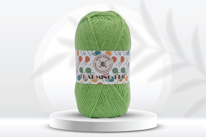 Acrylic and Nylon Hand Knitting And Crochet Wool Yarn | Woolen Crochet Yarn Thread, Used for Knitting Needles | Pack of 1 Ball - 100Gms | Suitable For Craft, Babywear, Baby Blanket