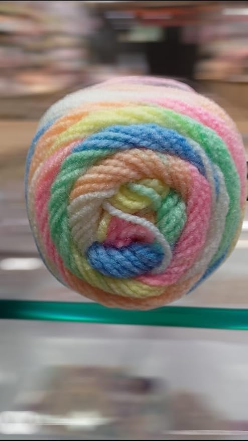 KNIT GEMS Acrowool Gamut Hand Knitting and Crochet Wool Yarn Multicolour Yarn Suitable for Craft | DIY | Baby and Adult wear | Sweater | Socks | Toy Making (Pack of 1, 100gms)