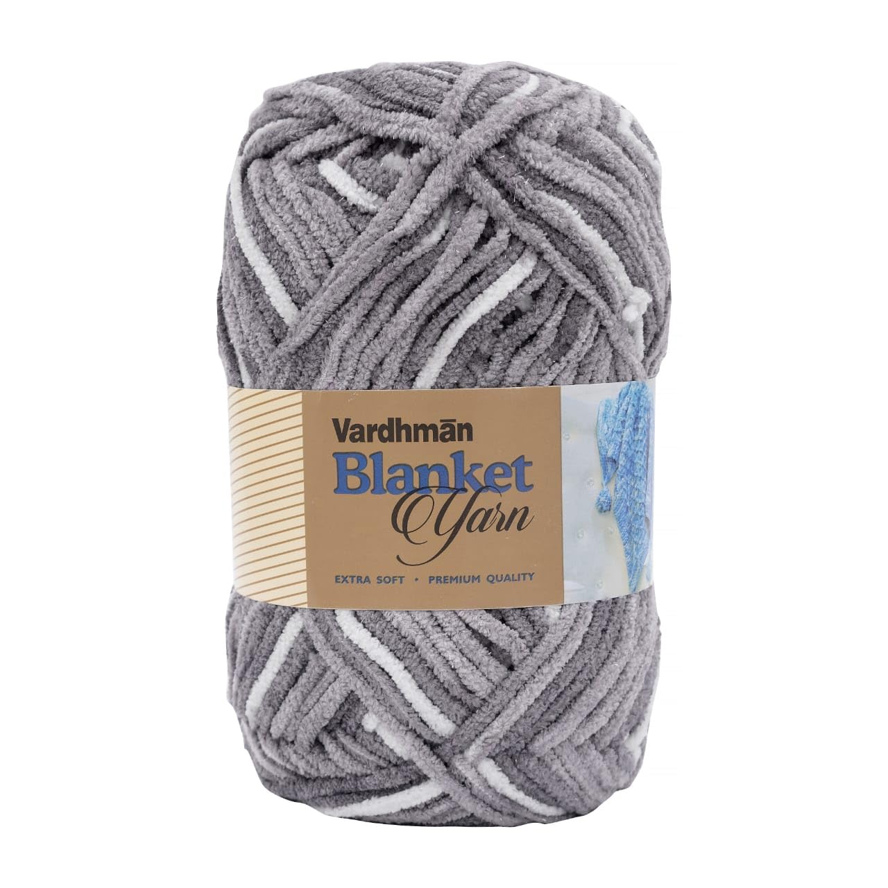 KNIT GEMS Extra Soft Blanket Yarn Wool, Plush & Cuddly, Wool Yarn | Supersoft Hand Knitting Wool Ball | Suitable for Blankets | Craft | Babywear | Baby Blankets | Muffler ( 1 Ball/200 Gram)