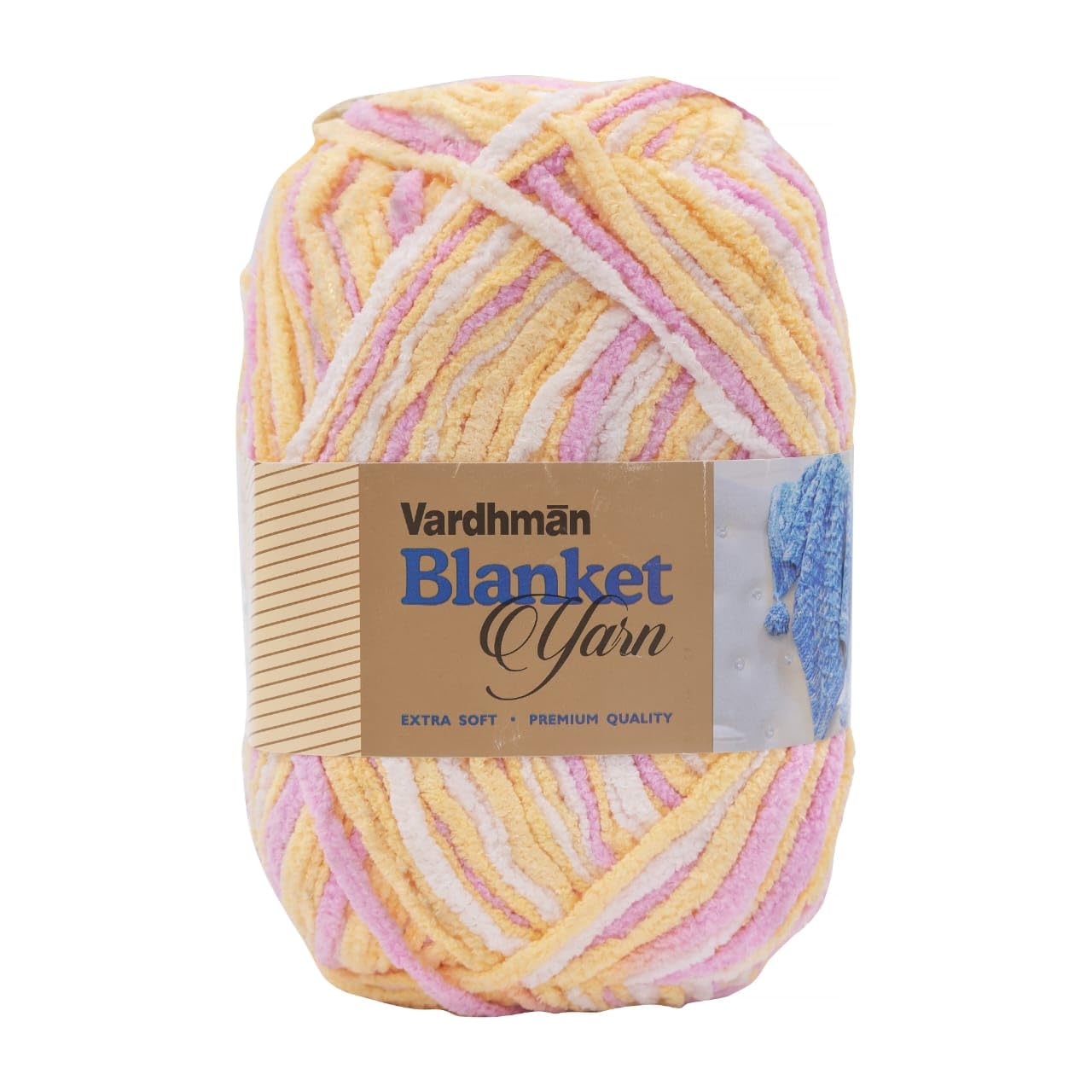 KNIT GEMS Extra Soft Blanket Yarn Wool, Plush & Cuddly, Wool Yarn | Supersoft Hand Knitting Wool Ball | Suitable for Blankets | Craft | Babywear | Baby Blankets | Muffler ( 1 Ball/200 Gram)