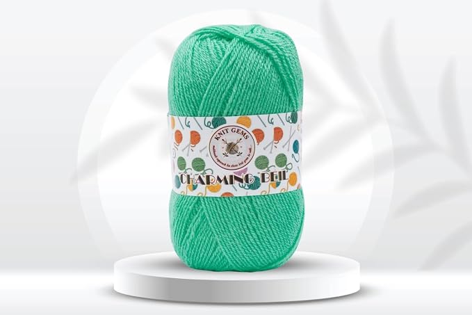 Acrylic and Nylon Hand Knitting And Crochet Wool Yarn | Woolen Crochet Yarn Thread, Used for Knitting Needles | Pack of 1 Ball - 100Gms | Suitable For Craft, Babywear, Baby Blanket