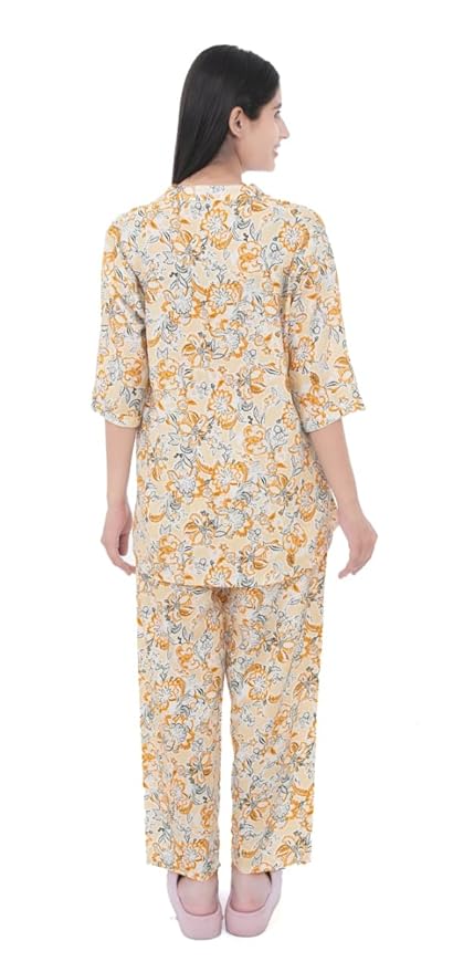 Co Ord Set for Women's | Co-ord Set for Women Stylish | Kurta Set for Woman | Ethnic Co-Ord Set | Designer Kurta Set for Women (Yellow)