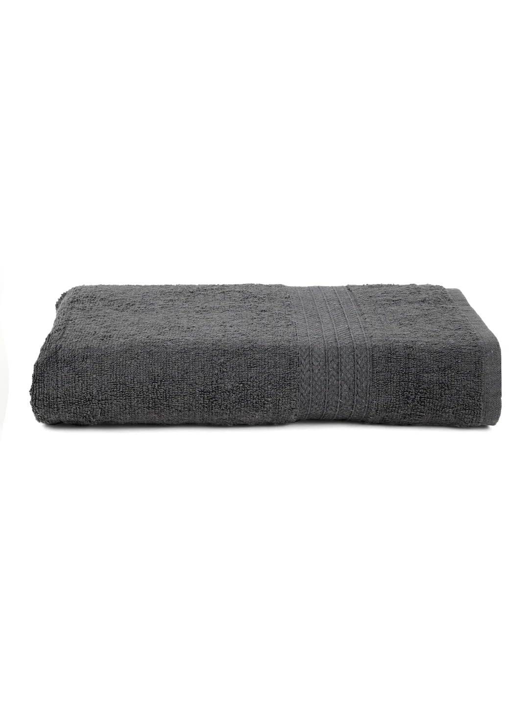 KNIT GEMS 100% Cotton Heavy Bath Towels | Towels for Bath Large Size | Bath Towel - Soft & Absorbent | 550 GSM | 1 Piece Bath Towel for Men/Women | 75cm x 150cm (Dark Grey)