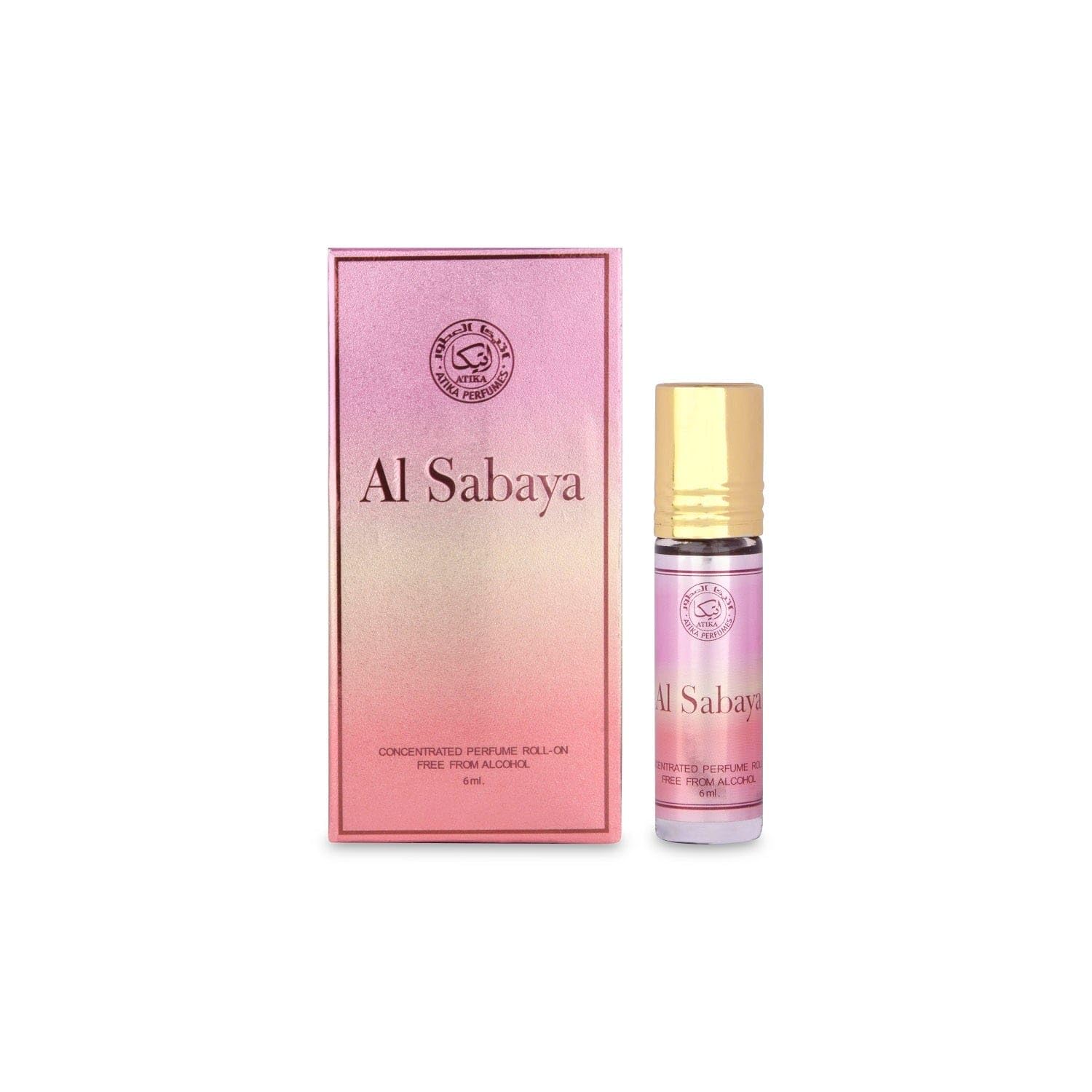 Al Sabaya Long Lasting Pocket Perfume Concentrated Ittar 6ml Scent (Pack of 2)