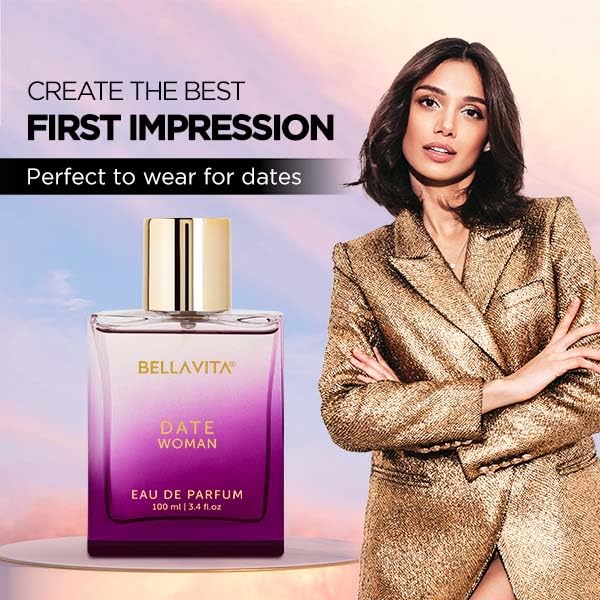 DATE WOMAN 100ml | Premium Long Lasting Perfume for Women | Luxury Fresh Floral Woody Eau de Parfum | Elegant Daily Wear Fragrance Spray for All Occasions | Gift for Birthday & Special Moments
