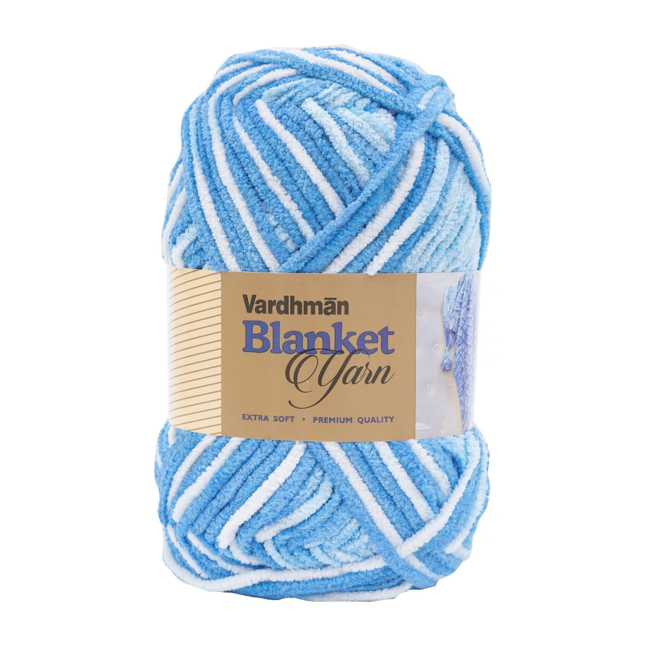 KNIT GEMS Extra Soft Blanket Yarn Wool, Plush & Cuddly, Wool Yarn | Supersoft Hand Knitting Wool Ball | Suitable for Blankets | Craft | Babywear | Baby Blankets | Muffler ( 1 Ball/200 Gram)