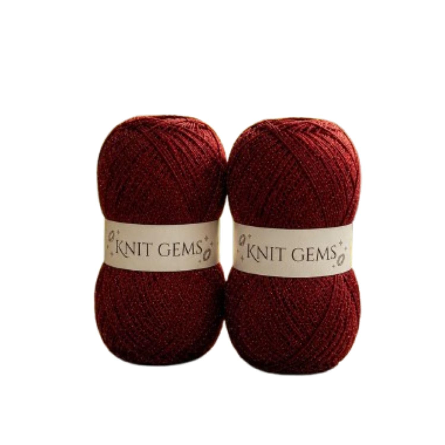 KNIT GEMS 100% Hand Knitting and Crochet Wool Knitting Yarn | Suitable for Craft | Babywear | Baby Blanket | DIY | Sweater | Socks | Knitting Wool Yarn (Maroon)
