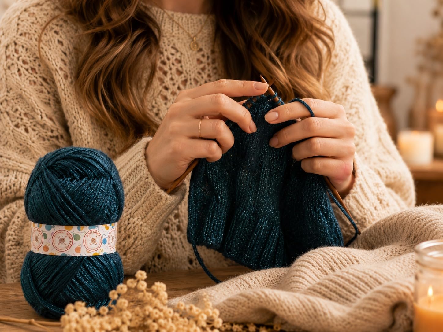 KNIT GEMS 100% Hand Knitting and Crochet Wool Knitting Yarn | Suitable for Craft | Babywear | Baby Blanket | DIY | Sweater | Socks | Knitting Wool (Grey)