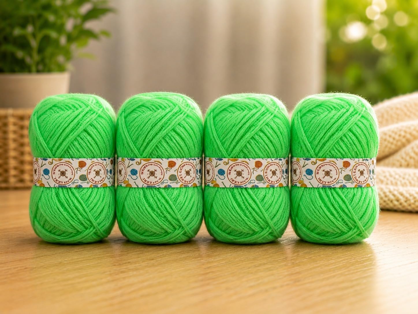 KNIT GEMS 100% Hand Knitting and Crochet Wool Knitting Yarn | Suitable for Craft | Babywear | Baby Blanket | DIY | Sweater | Socks | Knitting Wool (Sea Green)
