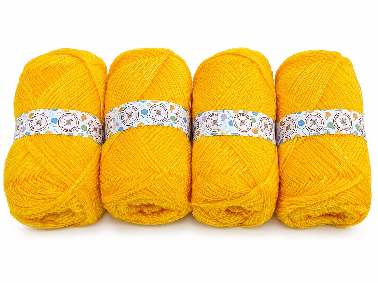 KNIT GEMS 100% Hand Knitting and Crochet Wool Knitting Yarn | Suitable for Craft | Babywear | Baby Blanket | DIY | Sweater | Socks | Knitting Wool (Mustard)