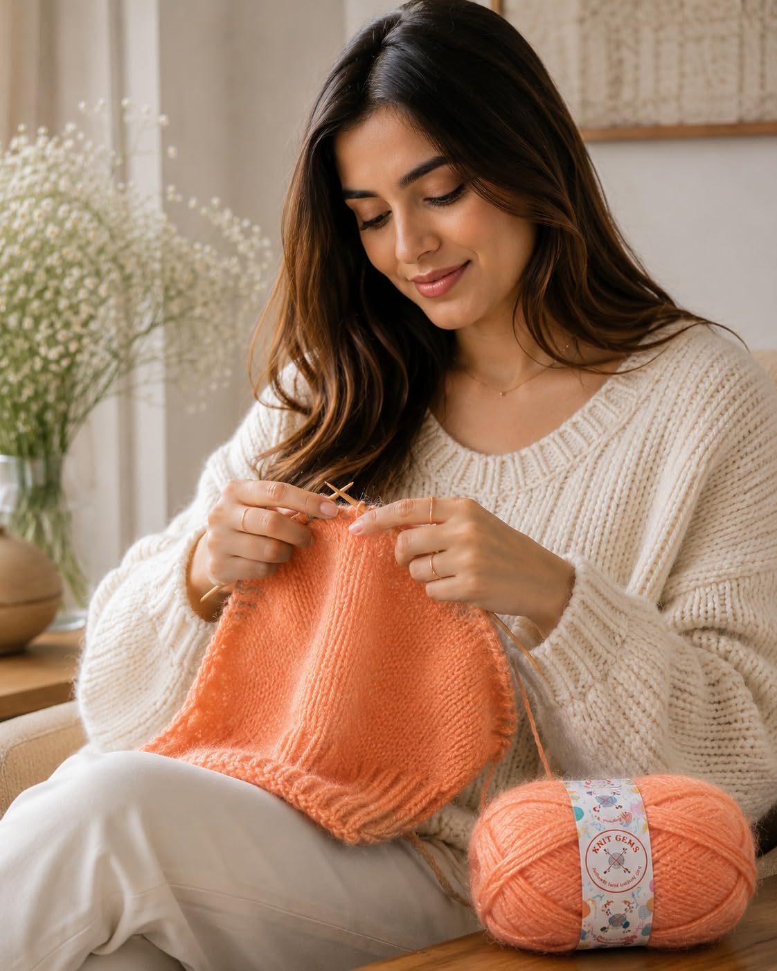 100% Hand Knitting and Crochet Wool Knitting Yarn | Suitable for Craft | Babywear | Baby Blanket | DIY | Sweater | Socks | Knitting Wool