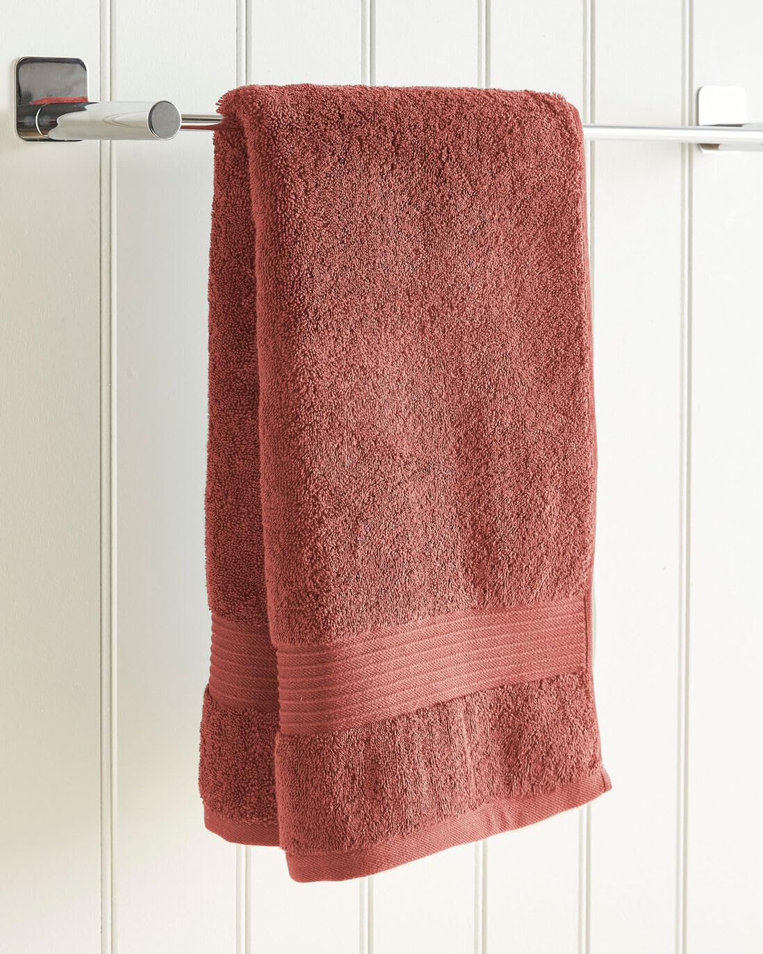 KNIT GEMS 100% Cotton Heavy Bath Towels | Towels for Bath Large Size | Bath Towel - Soft & Absorbent | 550 GSM | 1 Piece Bath Towel for Men/Women | 75 cms x 150 cms (Copper)