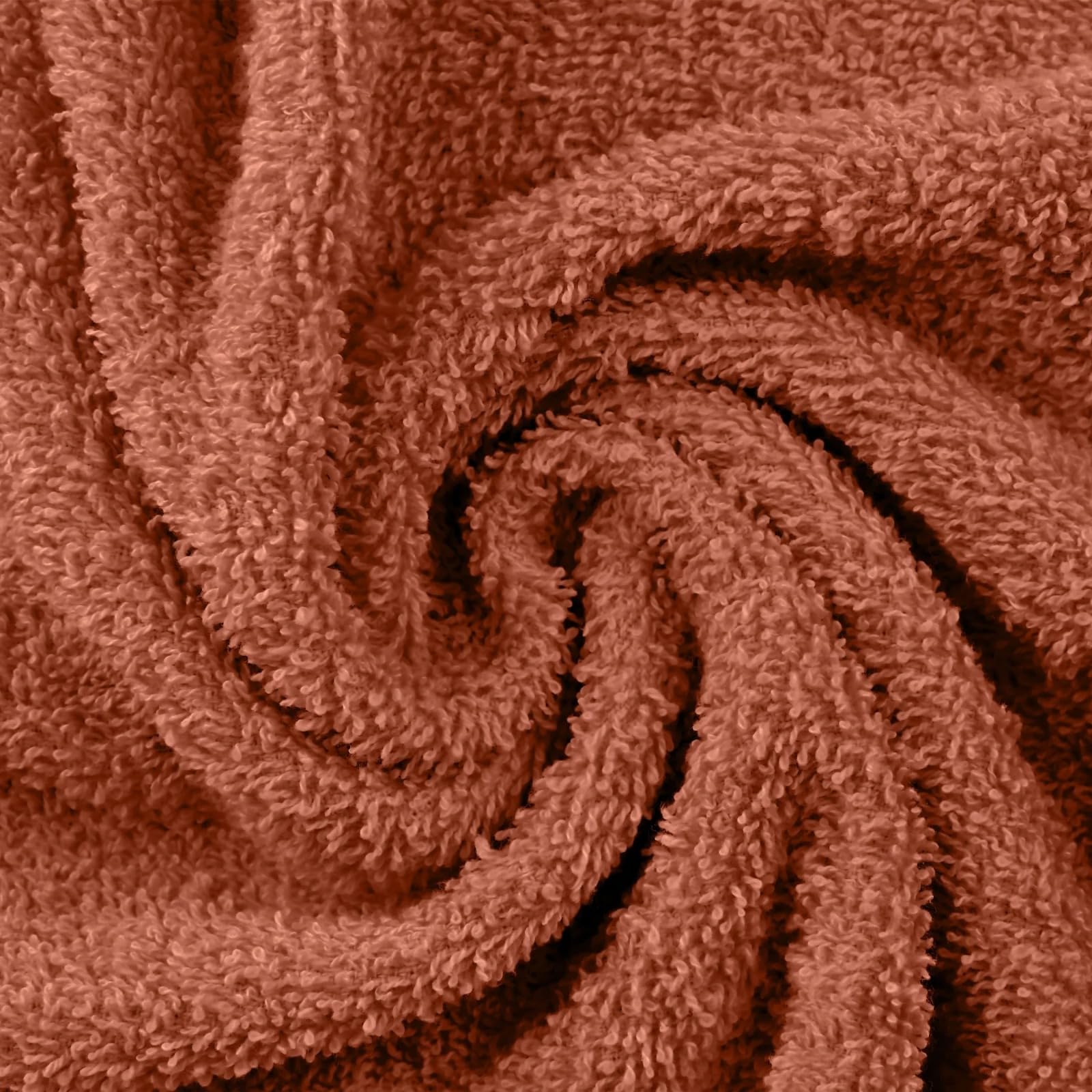 KNIT GEMS 100% Cotton Heavy Bath Towels | Towels for Bath Large Size | Bath Towel - Soft & Absorbent | 550 GSM | 1 Piece Bath Towel for Men/Women | 75 cms x 150 cms (Copper)