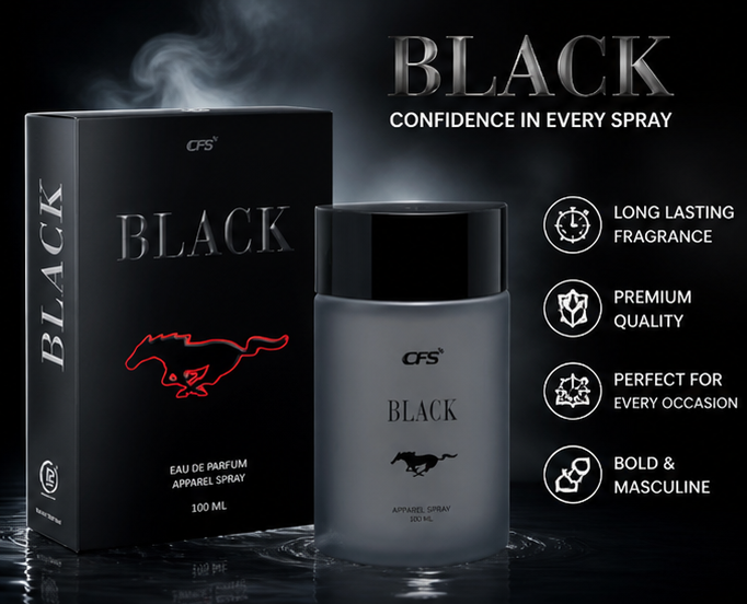 Logic Luxury CFS BLACK Eau De Apparel Perfume For Men & Women (100ml)