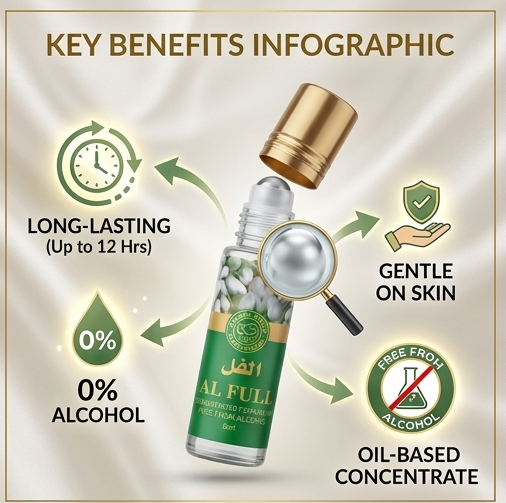 Long Lasting Pocket Perfume Roll On Herbal Ittar Alcohol Free Attar  6ml Attar (Pack of 2)