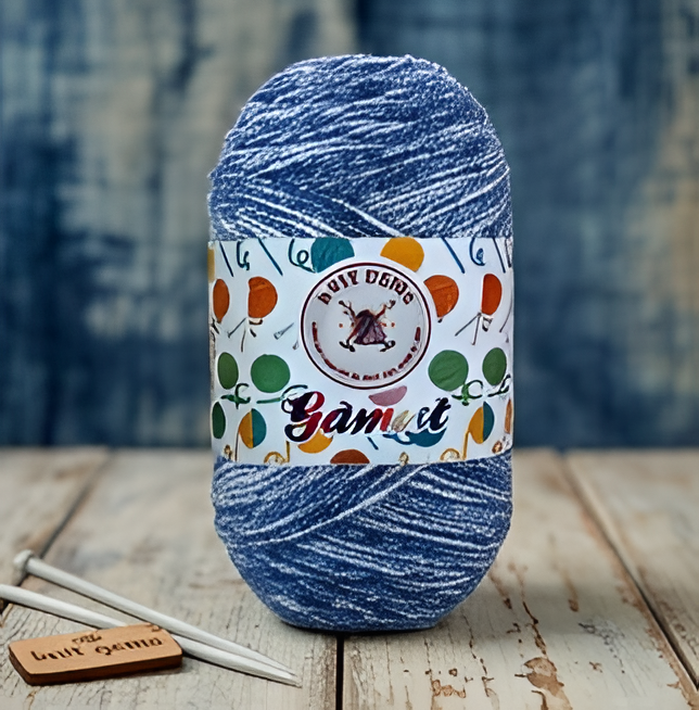 KNIT GEMS Acrowool Gamut Hand Knitting and Crochet Wool Yarn Multicolour Yarn Suitable for Craft | DIY | Baby and Adult wear | Sweater | Socks | Toy Making (Pack of 1, 100gms)