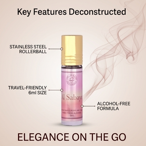Al Sabaya Long Lasting Pocket Perfume Concentrated Ittar 6ml Scent (Pack of 2)