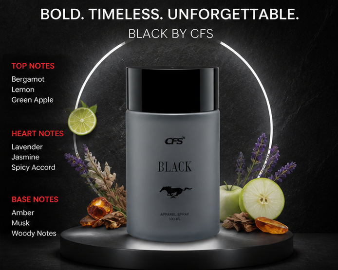Logic Luxury CFS BLACK Eau De Apparel Perfume For Men & Women (100ml)