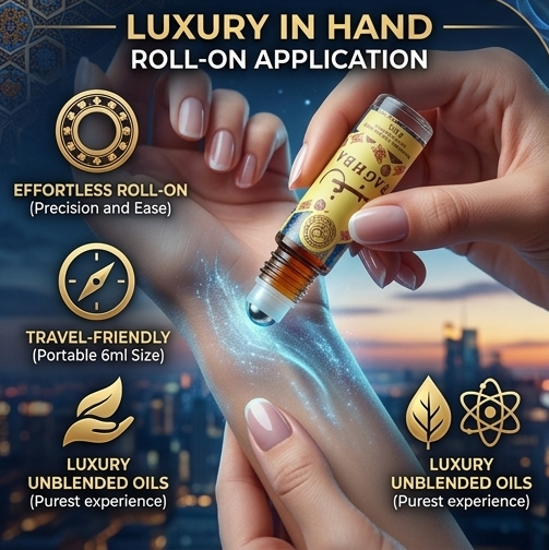 Raghba Long Lasting Pocket Concentrated Perfume Ittar  6ml Scent (Pack of 2)