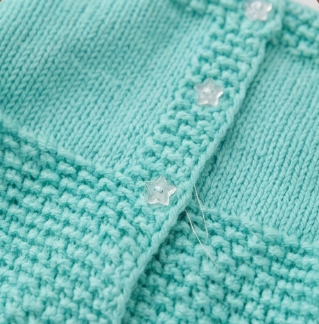 KNIT GEMS Handmade Self Design Knitted Sweater with Cap | Kids Cardigan for Baby Girl